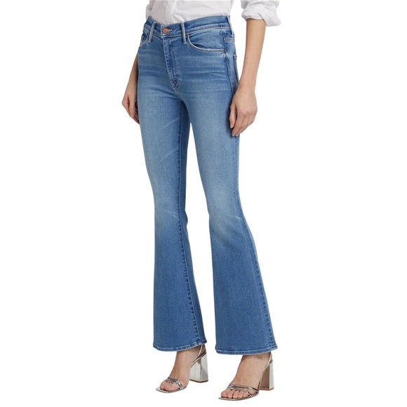 Mother The Weekender Mid-Rise Bootcut blue Jeans NEW - Picture 4 of 9